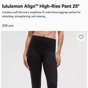 lululemon Align™ High-Rise Pant 25"